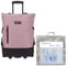 Einkaufstrolley Trolley groß Einkaufsroller faltbar Punta Wheel 35 Liter Volumen Alu Stange Schulter-Handgurte Auswahl + Thermo Kühltasche (TT Altrosa 10183 5731 + Bagboom Tasche)