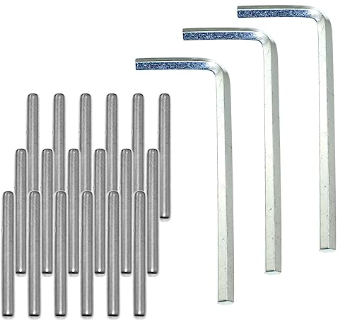 Lind Kitchen 18PCS Spring Hinge Tension Pin Replacement Kit Stackless Steel Shelf Pins and 3PCS Hex Wrenches