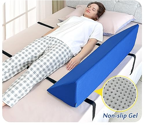 AOSSA Bed Rail Pillow Soft Foam Bolster Bed Rails for Elderly Adults Fall Protector Medical Bedside Safety Assisting Rail Bed Bumper Wedges for Elderly Positioning Hospital Bed Rail Padding Cushion