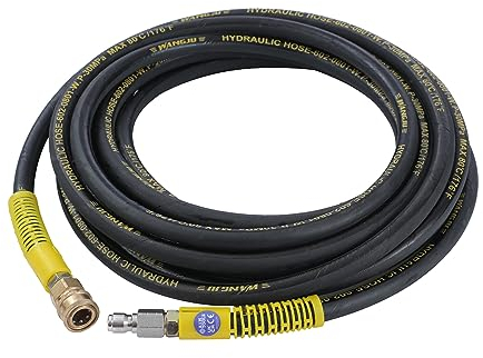 Aim Tools High Pressure Washer Hose 9M, 4000 PSI, High Tensile Wire Braided Jet Wash Extension Hose with 3/8 Inch Male and Female Connector, Power Wash Replacement Hose
