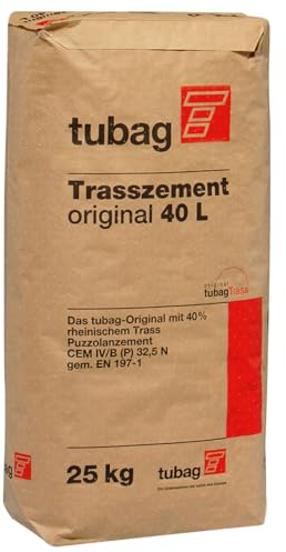 tubag Trasszement TZ-o Original | 40 Liter 25kg pro Sack (1)