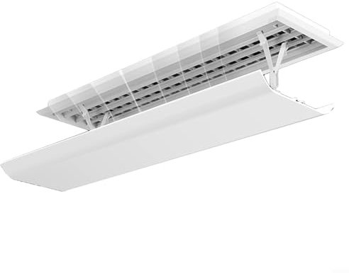 Deflector de salida de aire acondicionado Rejilla de soplado antidirecto, cubierta de guía de aire, redirección del flujo de aire, evita problemas de salud, deflector de viento de aire acondicionado