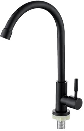 Robinet de cuisine, Robinet de cuisine en acier inoxydable, Robinet avec mode colonne d'eau, Convient pour la Cuisine, peut Pivoter à 360°