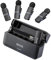BOYA BY-V4 Microphone sans fil pour appareil photo, sortie mono 4 canaux, mini microphone pour appareil photo avec TRS 3,5 mm, micro cravate sans fil pour 4 personnes, suppression du bruit, micro à