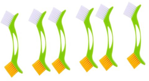 Ipetboom 6pcs Grout Cleaner Brush for Tile Cleaning Shower Mirror Scrubber Soft Synthetic Reusable Cleaning Brush Random Color