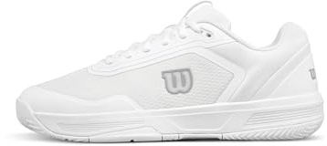 WILSON CourtGlide Women's Tennis Shoe - White/White/Silver, Size 9.5 US