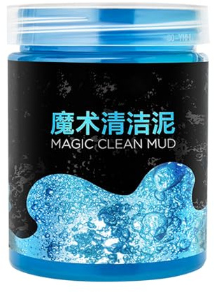 Gel limpiador azul 200 g reutilizable para limpieza de coche, no abrasivo, multiusos, para salpicadero, parabrisas, neumáticos, grietas, cuero