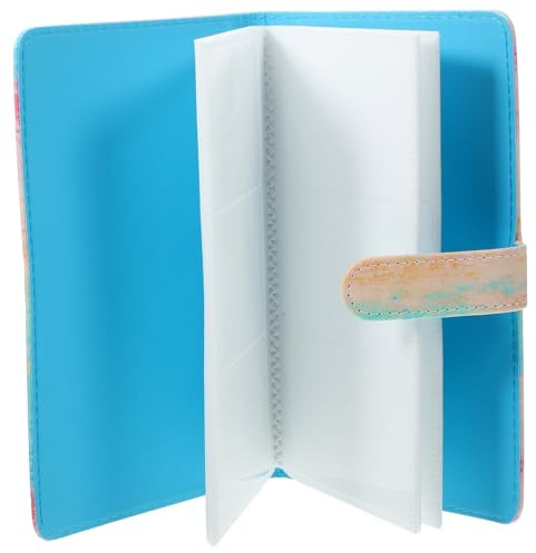 KICHOUSE Estuche para Tarjetas de Presentación de Pu Clásico Capacidad para 96 Tarjetas y Diseño Portátil y Documentos Varios estilos