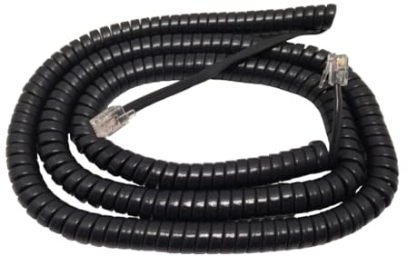The VoIP Lounge Replacement 25 Foot Long Gray Handset Curly Cord for Cisco 7800 & 8800 Series IP Phone 7821 7841 7861 8841 8845 8851 8861 8865
