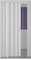 GRANISUD Puerta Plegable CORREDERA EN PVC UNA Hoja 82 cm x 204 cm Alto Color Blanco Ahorro DE Espacio