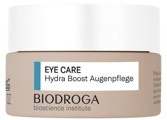 Biodroga straffende Augencreme mit Hyaluron und Koffein 15 ml – Antifalten Augenpflege Augengel Moisture Skincare Hydra Boost Bioscience Institut