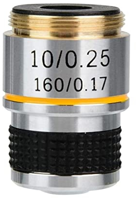 Mikroskop-Zubehör-Kit Biologisches Mikroskopzubehör 185 Objektivobjektiv Achromatische Linse Mikroskopische Objektträger