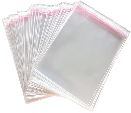 Zydiwo 400pcs Bolsas de Celofán Transparentes OPP Bolsa Autoadhesiva Bolsa Plastico de Regalo Bolsa Embalaje Transparente para Galletas Dulces Chocolate Caramelo Bocadillos (13 * 18cm)