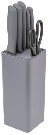 5 five simply smart 5five - bloc de 5 couteaux et ciseau néo gris