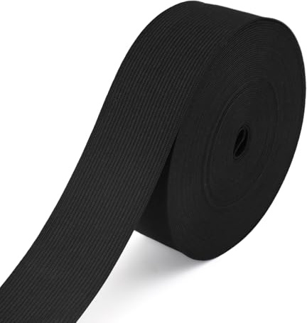 Kitnelw Sömnadsband 40 mm Svart Elastisk 10 m