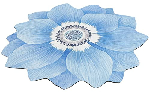OSOLADY Alfombra Forma De Flor para Sala De Alfombras Decorativas De Flores Material Antideslizante para Dormitorio Cama