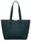 David Jones - Damen Shopper Handtasche - Frau Henkeltasche Große Tote PU Leder - Tasche Schultertasche Büro Schule Einkauf Shopping Bag - Large Aktentasche Arbeitstasche A4 Laptop Elegant - Dunkelgrün