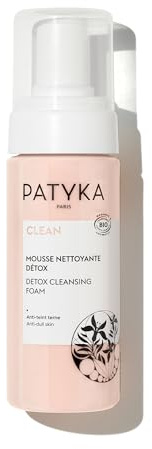 Patyka Clean Mousse Nettoyante Détox 150ml Bio pour Peau Normale, Peau Mixte, Peau Grasse, Peau Sensible.
