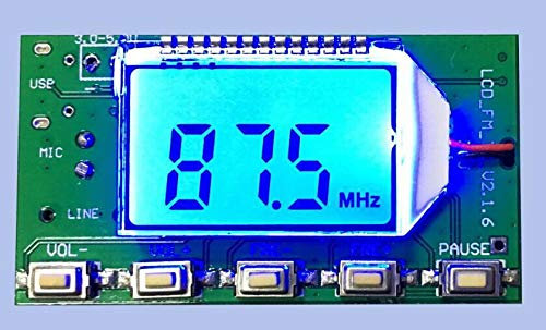 FM Transmitter Modul, PLL 87-108 MHz Stereo Digital Wireless Mikrofon Board mit LCD Display