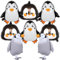 MEZHEN Pingüino Globos de Cumpleaños Cumpleaños Decoracion Navidad Globos para Fiesta Globos Foil Fiesta de Cumpleaños Invierno