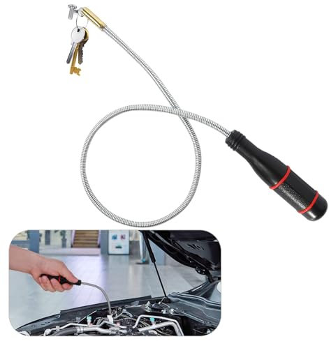 Aimant Mecanique Flexible,Outil de Ramassage Magnétique Flexible Outil de Ramassage Magnétique Tige Magnétique pour Ramasser de Petites Pièces Objets Métalliques Pièces de Voiture