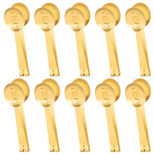 Cenei Cuillère-Filtre à Thé Robuste, avec Pince Porte-Filtre Sécurisée, Facile à Utiliser, en Métal.