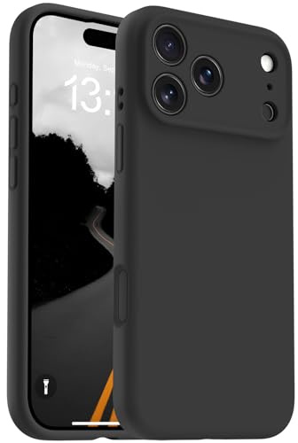 OTOFLY Magnetic for iPhone 17 Case,Compatible with Magsafe,Classic Liquid Silicone Mobile Phone Case,Integrated Camera Control Button,Anti-Scratch Microfiber Lining,Black