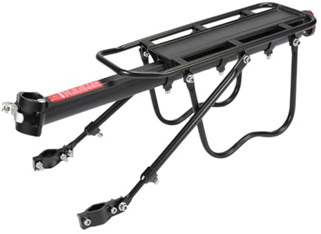 DECORNIJIA Portapacchi Bici Posteriore e Resistente Supporto Cargo per Mountain Bike e Bici da Facile da Installare con Attrezzi Inclusi per Valigie e in Outdoor
