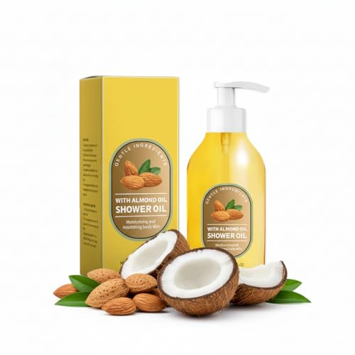 Almond Coconut Body Oil, Moisturizing Treatment Oil for Tightening after Shower, Body Moisturizer, Essential Oils for Skin, Moisturizing Almond Concentrate Lotion, Multi-Use Oils for Skin (1PCS)