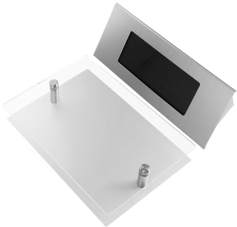 WOONEKY Luz Solar para Números de Casa Placa LED con Luces Diseño Inoxidable Pequeño Señalización Exterior con Sensor Crepuscular para Fácil Instalación y Alta Visibilidad Nocturna