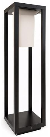 Kovalmax® Lampioncino da Giardino Moderno Nero IP65 Alluminio 60cm E27 PT02