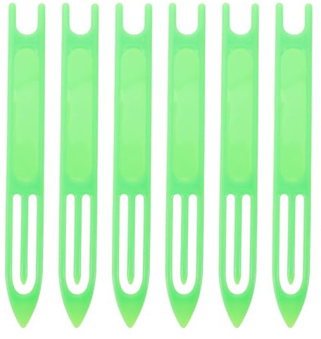 Milisten Lot De 6 Navettes À Aiguilles pour Filet Outil De Tissage De Filet De Pêche en Plastique Aiguille De Navette pour Réparation De Filets Cages À Crabes Éperviers Et Épuisettes