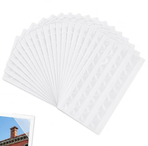 1020 Self-Adhesive Photo Corners with Clear Finish Safe Mounting Stickers