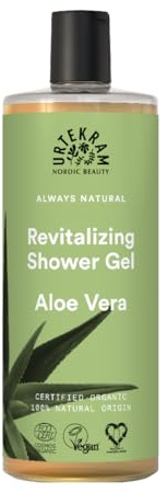 Urtekram Aloe Vera Gel de ducha orgánico, regenerante, 500 ml