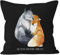 MoonWorks Kissen-Bezug Liebe meines Lebens Fuchs Geschenk Liebe Spruch Kaffeetasse Kissen-Hülle Deko-Kissen Baumwolle schwarz Unisize