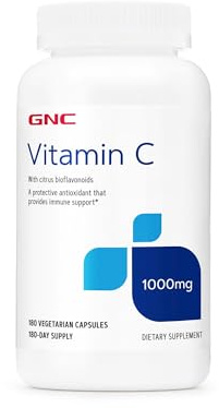 GNC Vitamin C 1000mg Supplement, Provides Immune Support, 180 Servings