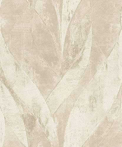 Rasch Tapeten Vliestapete (Industrial) Beige 10,05 m x 0,53 m Concrete 520033
