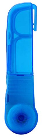 Jojomis Supporto per setole portatili in plastica blu per la cura