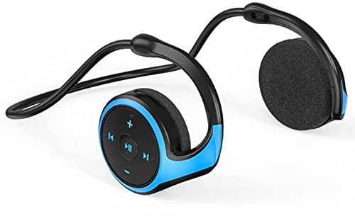 XUJAIOLQP Cuffie wireless Bluetooth 5.0, auricolari stereo con microfono, supporto scheda TF e radio FM, impermeabili, a prova di sudore, per sport, corsa, palestra