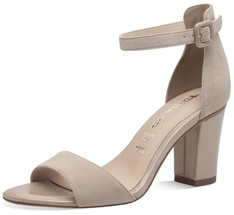 Tamaris Sandalette Damen Blockabsatz grau,EU 39