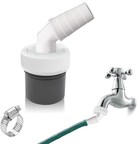 Geschirrspüler und Waschmaschine Abfluss Adapter mit Abgang für Rohr Ø40 mm und Eingang Ø19-23mm,Ablaufschlauch Adapter,Ablaufschlauch Endstück,Waschmaschine Geschirrspüler Anschluss Ablauf