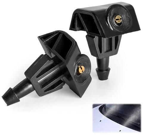 2 ugelli lavavetri, compatibili con Nissan Juke 2010-2018, Note 2004-2011, ugelli spray tergicristallo anteriore, sostituisce 289329U000, 289323JA0A