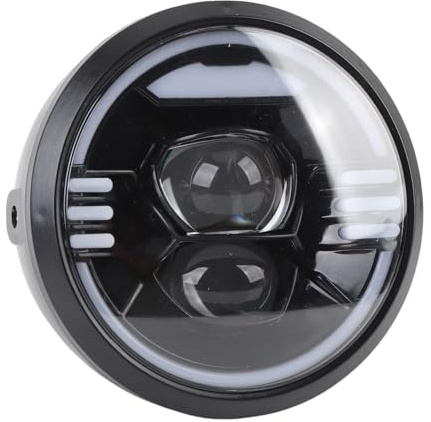 Drfeify Electric Bike Head Light, High Brightness LED Front Headlight with Soft Wide Illumination for Night Riding