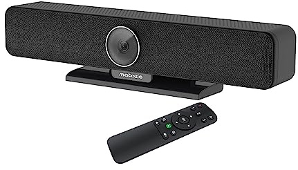 Matosio PumaPro 4K AI Face Tracking Telecamera per videoconferenza, ampio campo visivo di 120°, vivavoce e microfono per conferenza, con telecomando, per sale riunioni fino a 20 persone