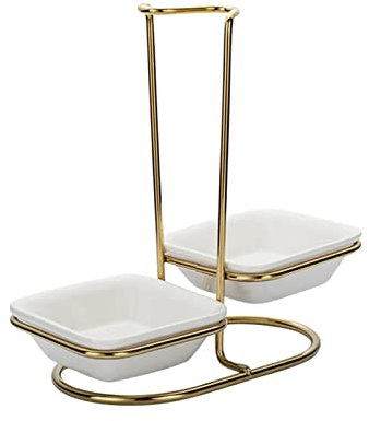 ＡＷＨＡＯ Support de Repose-cuillère Cuillère à Fente Stockage Multifonctionnel Porte-louche à Fouet Portable Vertical Repose-cuillère Debout pour comptoir à, Double carré