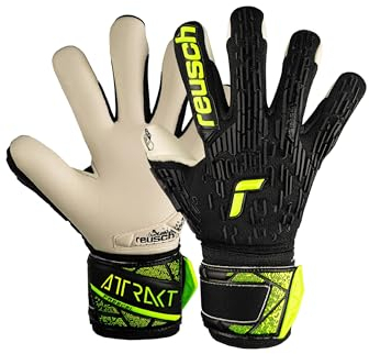 Reusch Attrakt Freegel Gold Finger Support Junior Torwarthandschuhe für Kinder mit Evolution Negative Cut und Fingerschutz