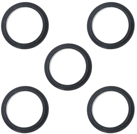 5-Pack 1-1/2 L-Shaped Flat Gaskets Replacement for Intex & Coleman Pool T-Joints and Split Unions – Replacement Rubber Washers for 1.5 Hose Connectors (OD 2.08, ID 1.58)