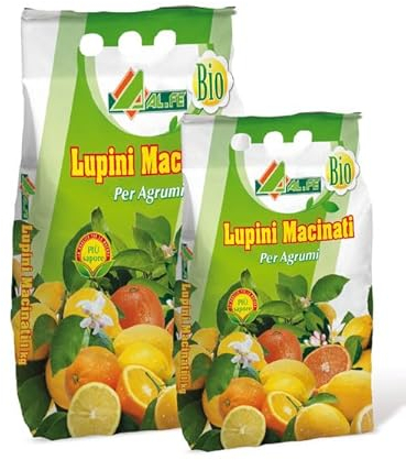 AL.FE LUPINI MACINATI CONCIME PER LIMONI E PIANTE ACIDOFILE CONFEZIONE IN SACCO DA 5 KG
