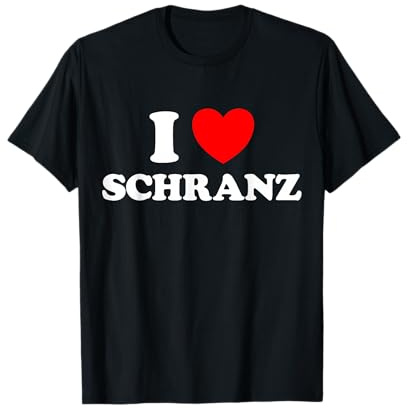 I Love Schranz Funny Hard Tekno Techno Fast Music Fan allemand T-Shirt