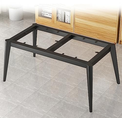 Gambe per tavolo da pranzo in metallo resistente, struttura rettangolare industriale, mobili fai da te, tavolino da caffè con vite, per scrivania, banco da lavoro, armadio, protezione regolabile per